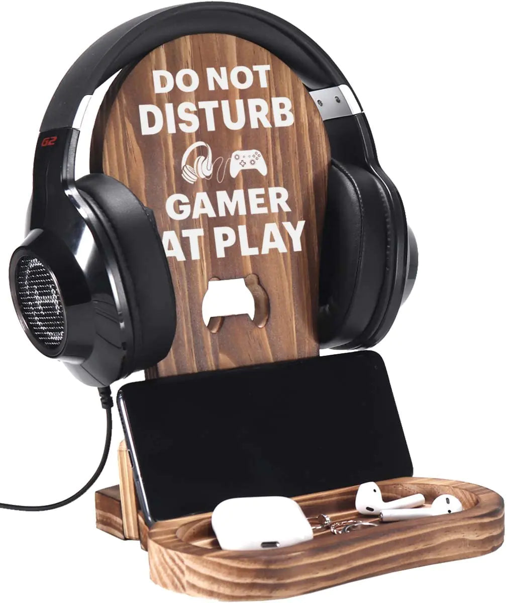 OCCdesign Gamer Gifts for Teenage Boy Men Gamer Headset Stand for Gaming Game Room Decoration Gamer Gifts for Son Grandson Dad Boyfriend Gaming Gift for Teens