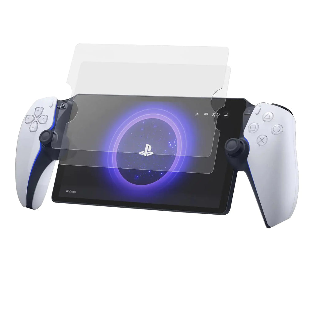 IIISOGNO 2-Pack Tempered Glass Screen Protector for PlayStation Portal Remote Player Transparent HD Screen Protector for PS5 Portal Anti-Scratch Anti-Fingerprint Rounded Edge